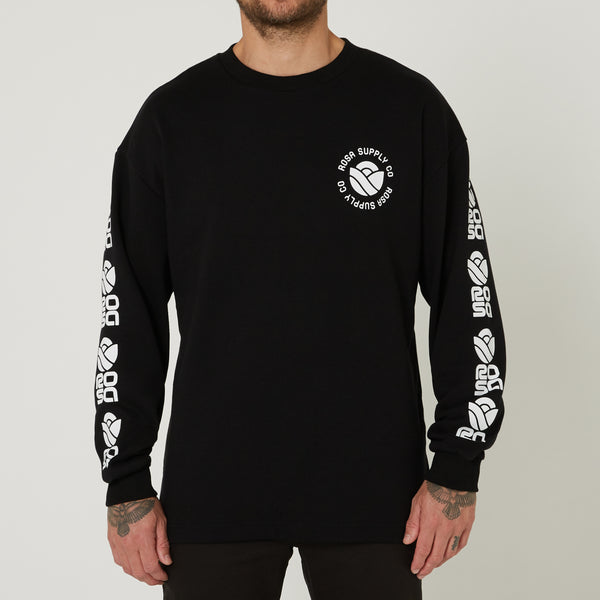 METAL PETAL SWEATER - BLACK