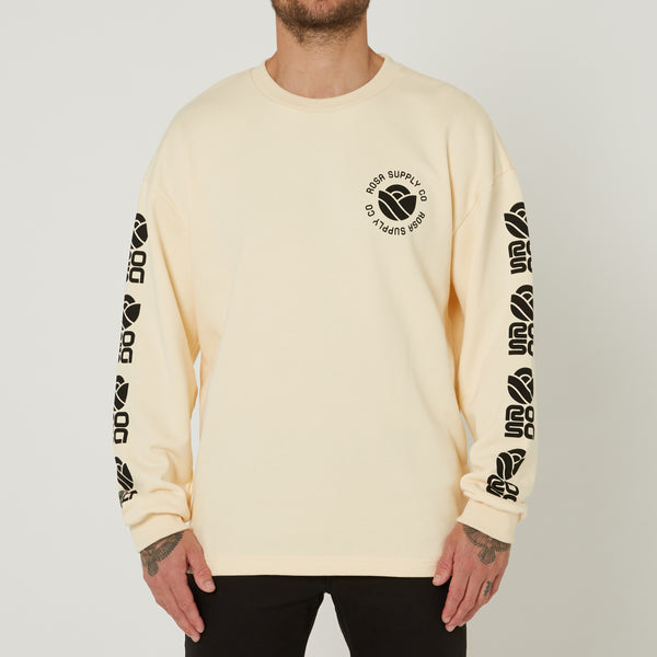METAL PETAL SWEATER - BEIGE