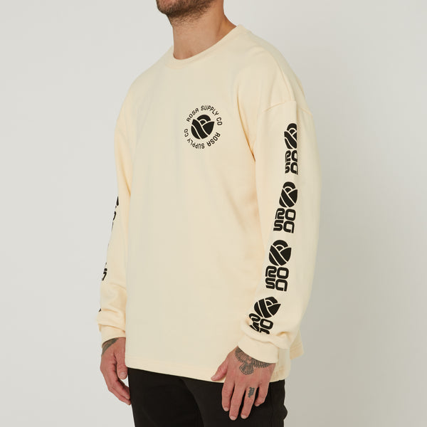 METAL PETAL SWEATER - BEIGE