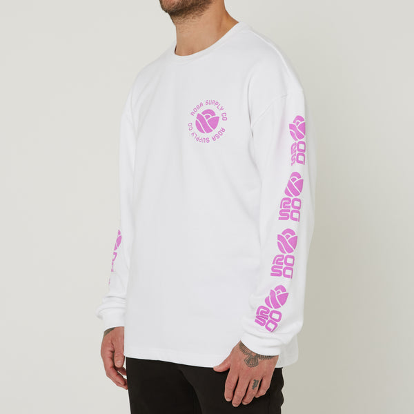 METAL PETAL SWEATER - WHITE