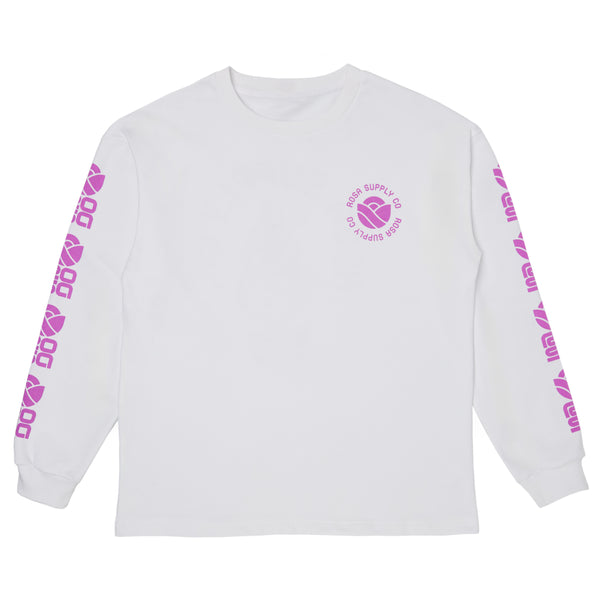 METAL PETAL SWEATER - WHITE