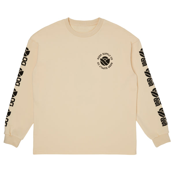 METAL PETAL SWEATER - BEIGE