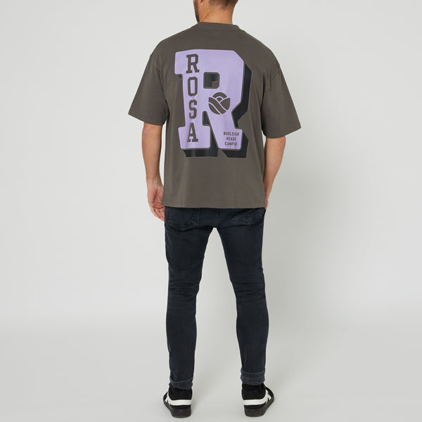 VARSITY TEE - CHARCOAL